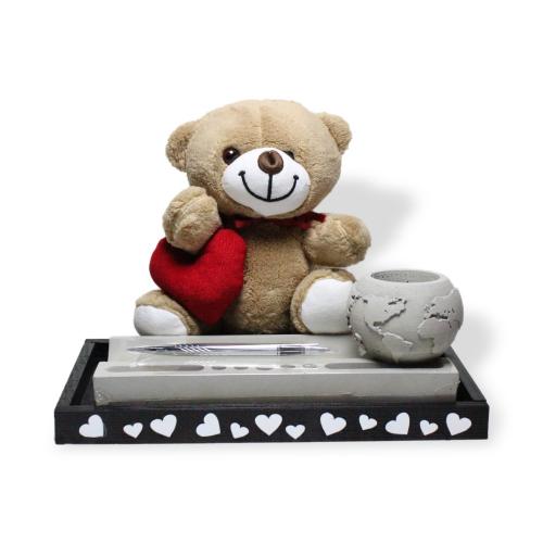 Sevgililer Günü Hediye Seti Masaüstü Organizerlı - Halkkitabevi