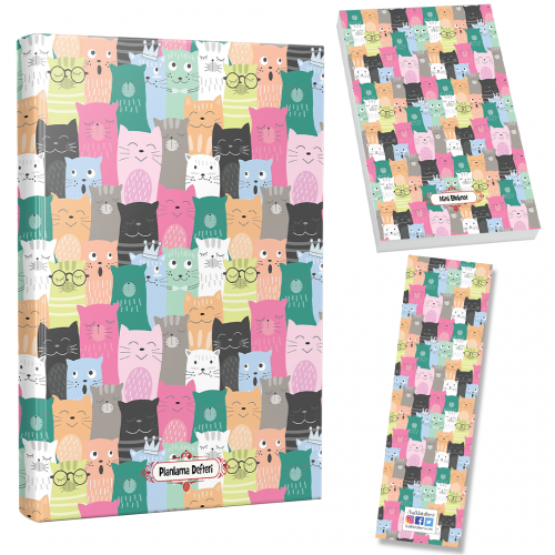 Sevimli Kulaklar Planlama Defteri-Bloknot-Ayraç Seti - Halkkitabevi