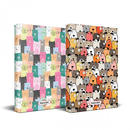 Kedi Temalı Planlama Defteri Seti - Sevimli Kulaklar ve Şaşkın Kulakla