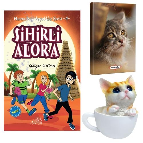 Sihirli Alora - Mini Kedi Planlama Defteri ve Fincanda Kedi Kumbara