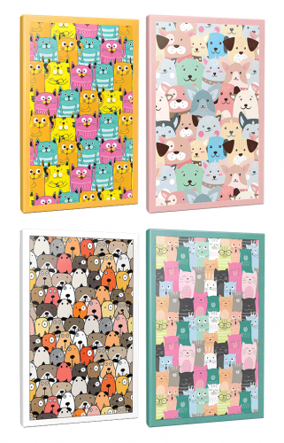 Sivri Kulaklar 4lü 64 Sayfa Çizgili Okul Defteri Seti -7