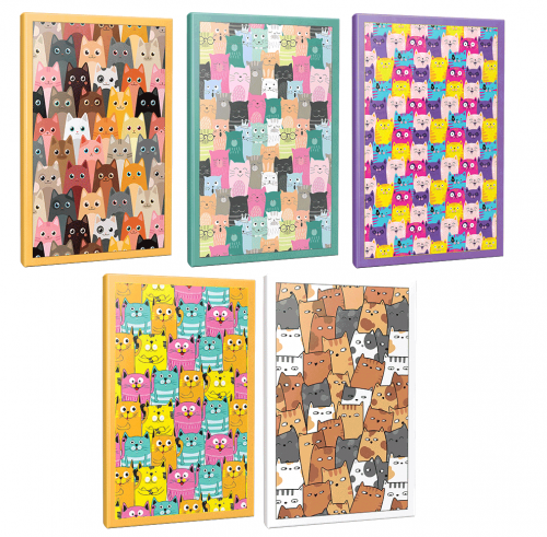 Sivri Kulaklar 5li 64 Sayfa Çizgili Okul Defteri Seti -1