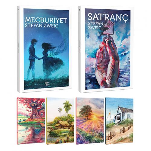 Stefan Zweig 2 Kitap Bir Arada ve 4 Defter -9 - Halkkitabevi