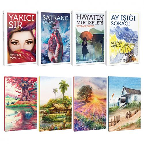 Stefan Zweig 4 Kitap Bir Arada ve 4 Defter -4 - Halkkitabevi