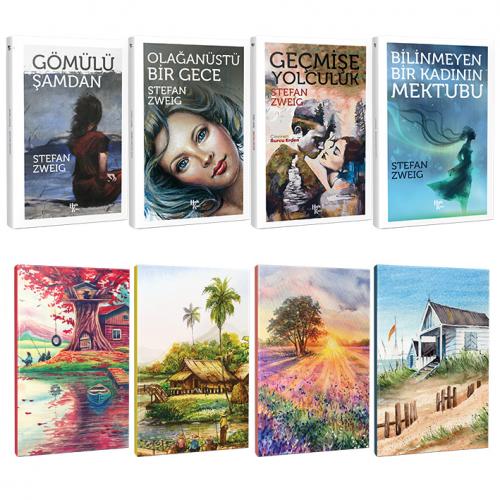 Stefan Zweig 4 Kitap Bir Arada ve 4 Defter -5