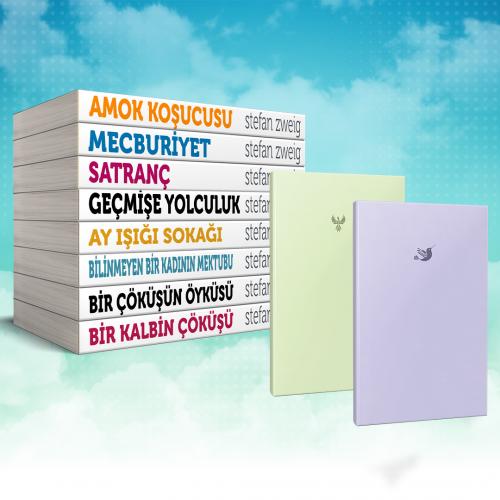 Stefan Zweig 8 Kitap ve İkili Çizgisiz Defter - Halkkitabevi