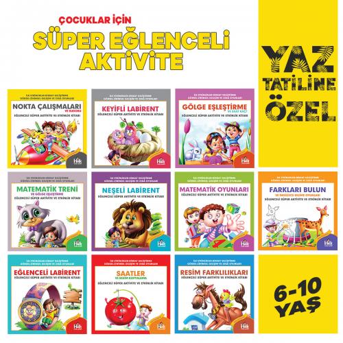 Yaz'a Özel Süper Aktivite Seti - 10 Kitap - Halkkitabevi