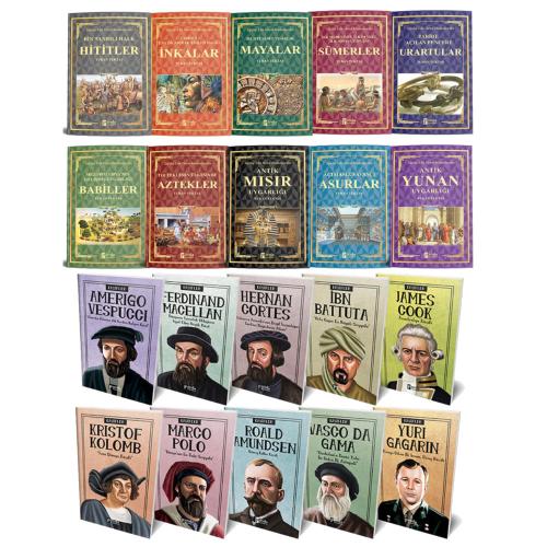 Tarihe Yön Veren Medeniyetler ve Dünyayı Keşfedenler Seti 20 Kitap - H