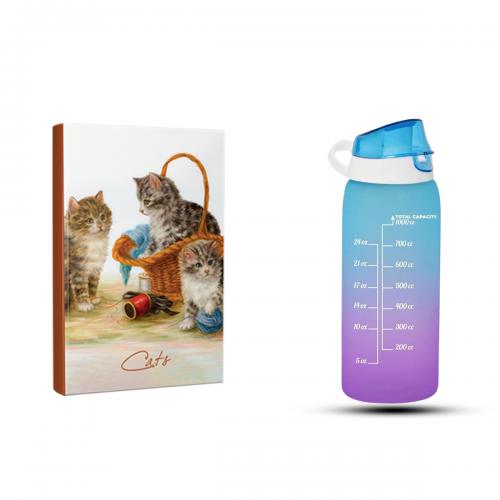 Tekir Defter ve 1 LT Motivasyon Matara Seti - Halkkitabevi