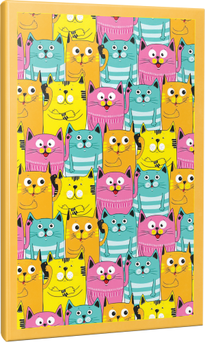 Tüylü Kulaklar 64 Sayfa Çizgili Okul Defteri