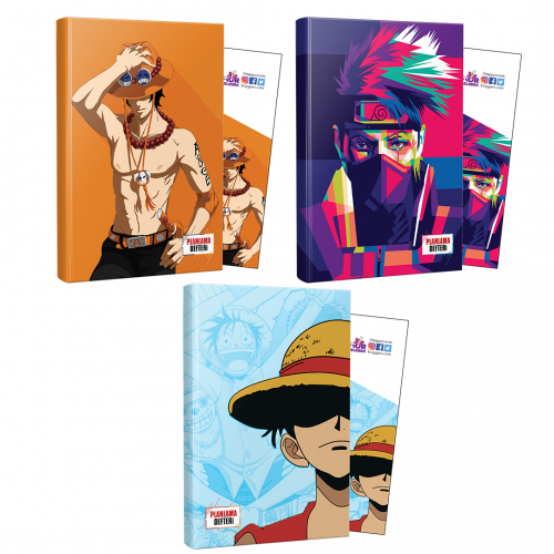 Üçlü Ace-Naruto-Luffy Defter ve Ayraç - Halkkitabevi