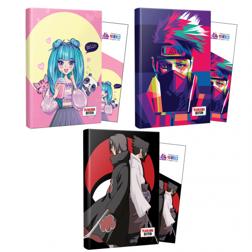 Üçlü Catgirl-Naruto-Sasuke-Itachi Defter ve Ayraç - Halkkitabevi