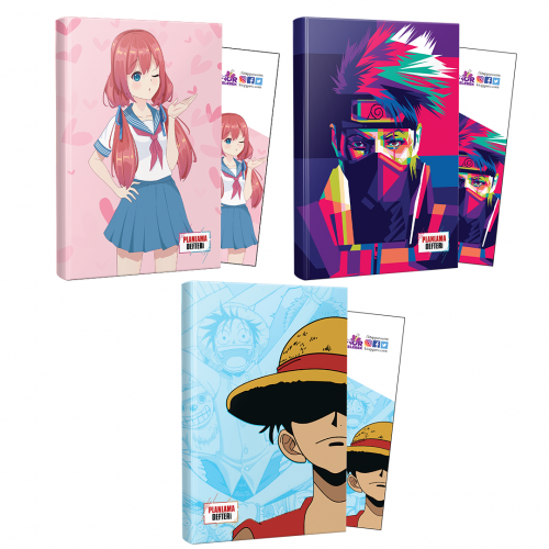 Üçlü Flying Kisses-Naruto-Luffy Defter ve Ayraç - Halkkitabevi