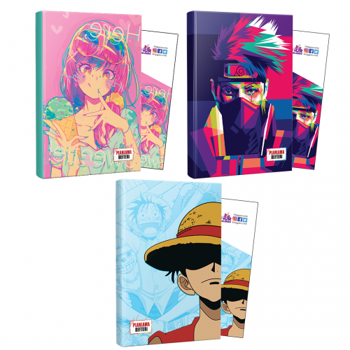 Üçlü Icecream-Naruto-Luffy Defter ve Ayraç - Halkkitabevi