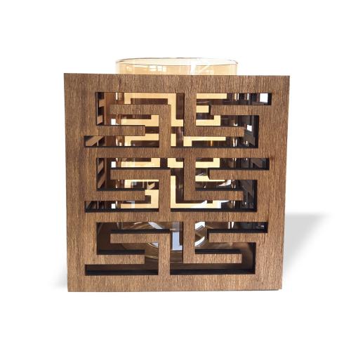 Versace Ahşap Kutu Mumluk - Halkkitabevi