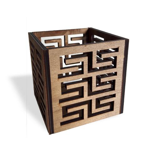 Versace Ahşap Kutu Mumluk - Halkkitabevi