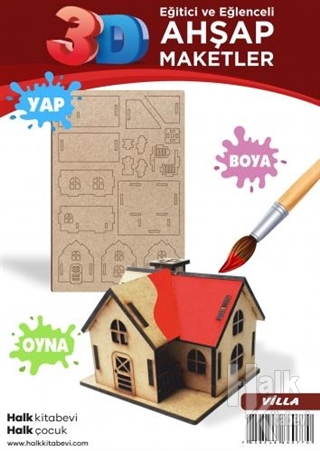 Villa Ahşap Maket - Halkkitabevi