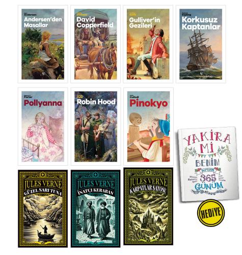 Yaz Tatiline Özel Çocuk Klasikleri 10 Kitap - Yakira Mi Benim Defterim Hediye